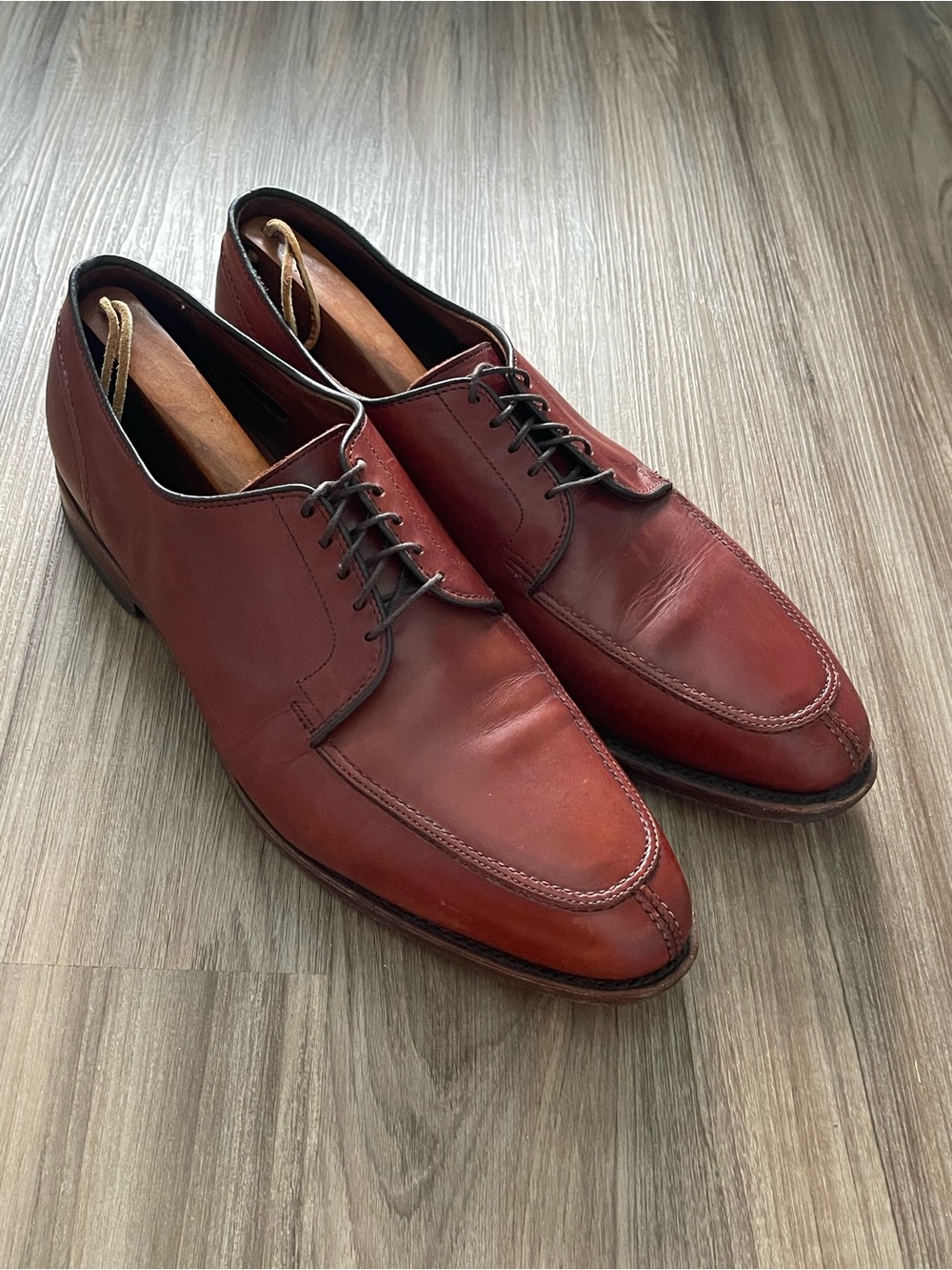 Allen Edmonds LaSalle Split-Toe Derby Oxfords - Men's Size 12 D - Brown